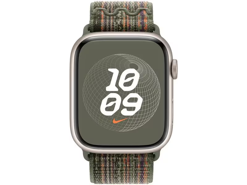 Apple Nike Sport Loop 45 mm Sequoia/Orange