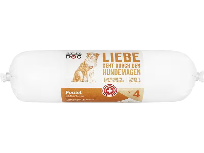 naturaDog Nassfutter Poulet mit Reis Terrine Multipack, 20 x 400 g