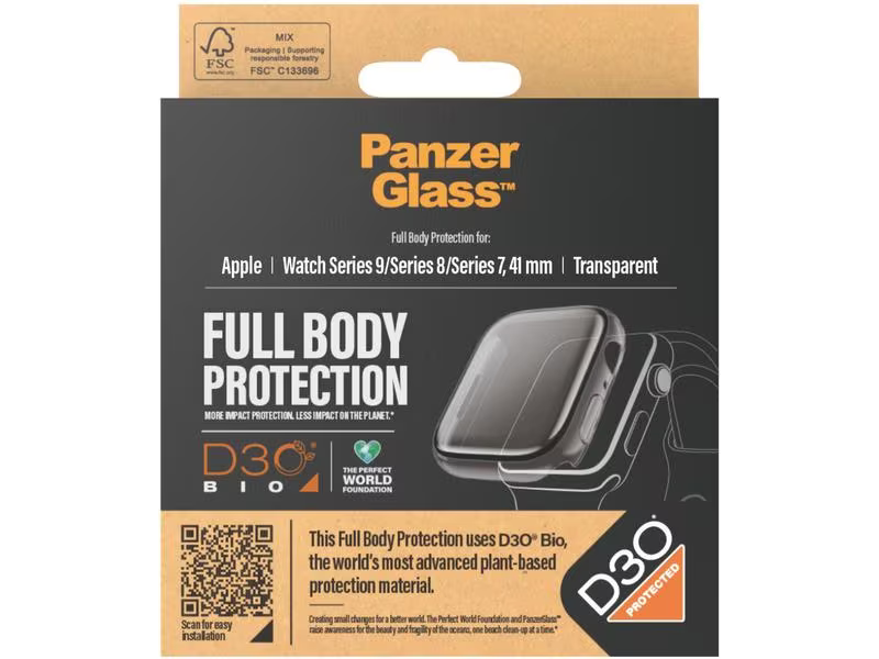 Panzerglass Full Body Apple Watch 2023 Series 9 41 mm Transparent