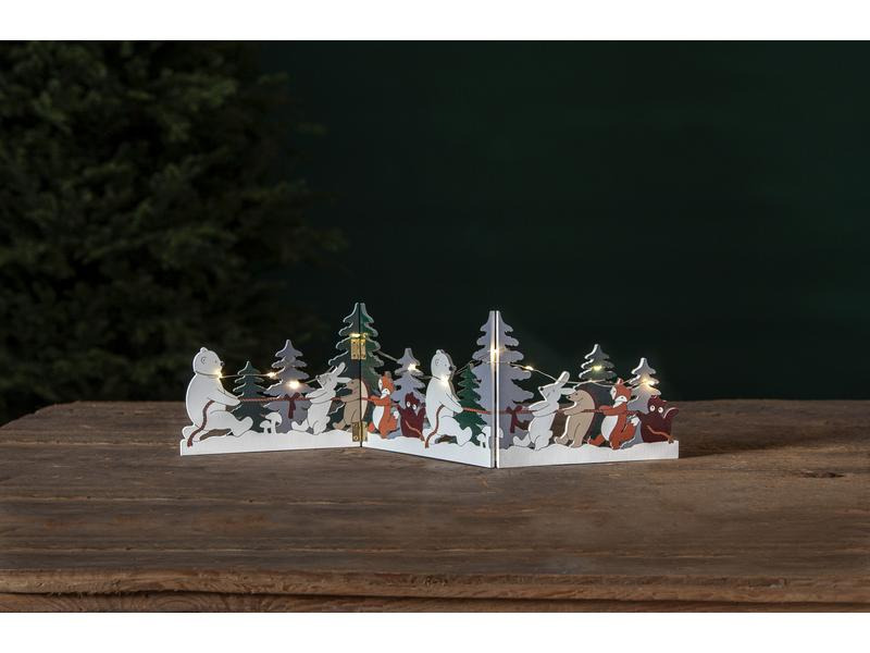Star Trading Tischdeko Forest Friends, 48 cm, Mehrfarbig