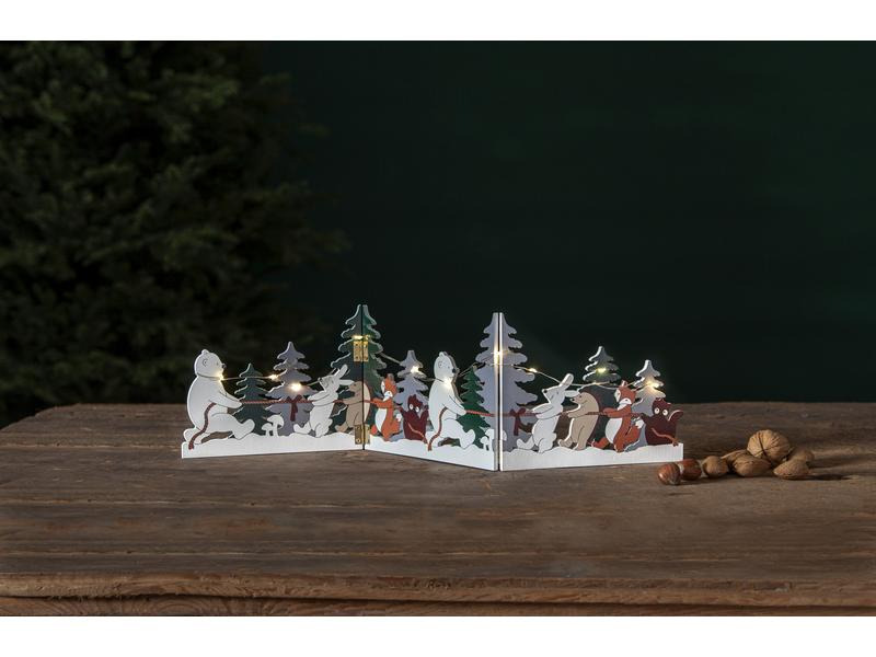 Star Trading Tischdeko Forest Friends, 48 cm, Mehrfarbig