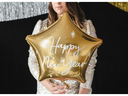 Partydeco Folienballon Happy New Year Gold, 38 x 44 cm, 1 Stück