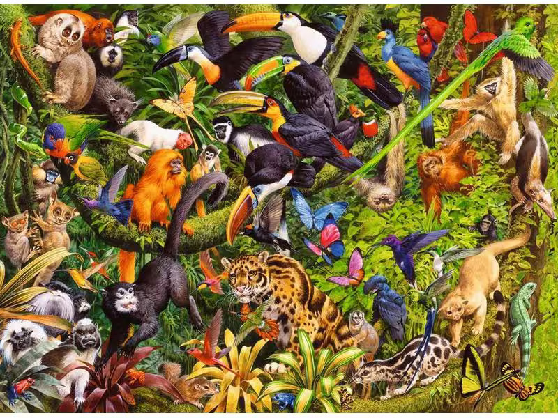 Ravensburger Puzzle Bunter Dschungel