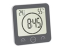 TFA Dostmann Funkuhr mit Timer Weiss