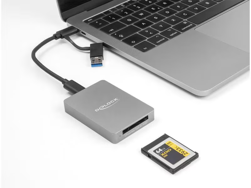 Delock Card Reader Extern Card Reader Extern 91008 USB Typ-C