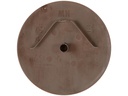 Max Hauri Deckenrosette Rund, Flach, Federbügel, Braun