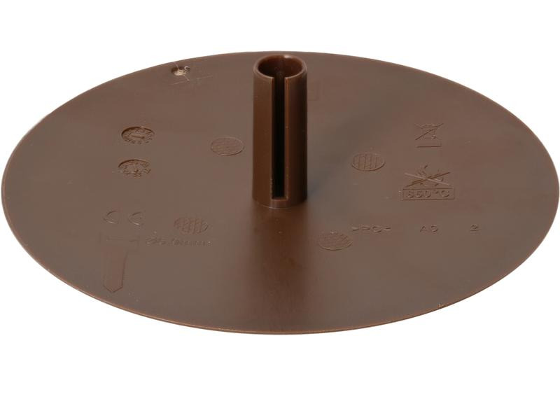 Max Hauri Deckenrosette Rund, Flach, Federbügel, Braun