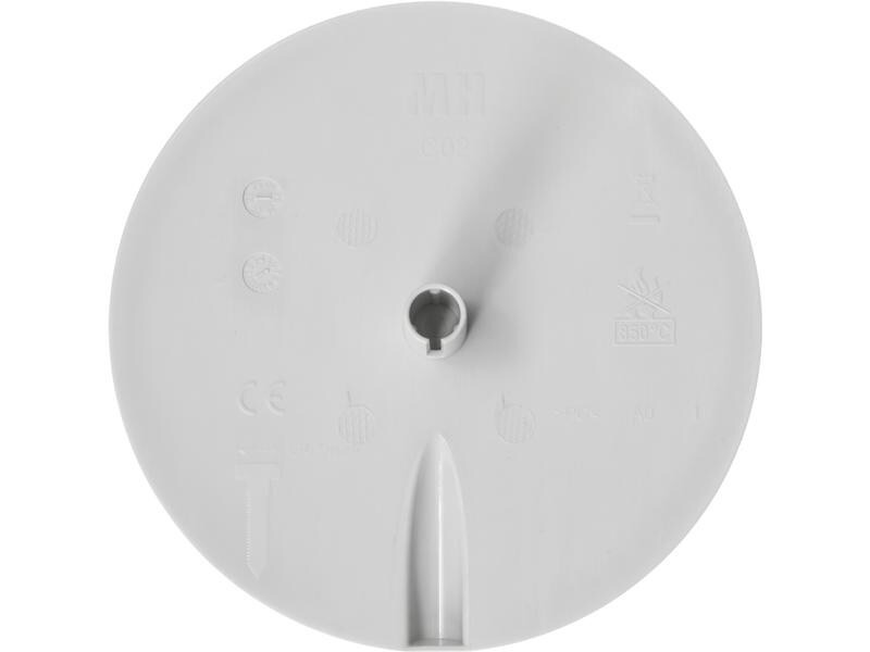 Max Hauri Deckenrosette Rund, Flach, Federbügel, Kabeleinführung
