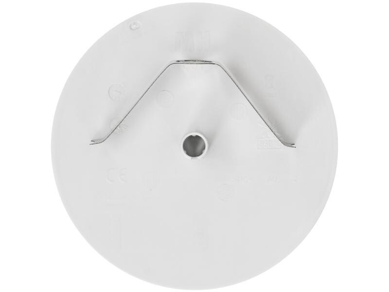 Max Hauri Deckenrosette Rund, Flach, Federbügel, Lichtgrau