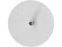 Max Hauri Deckenrosette Rund, Flach, Federbügel, Lichtgrau