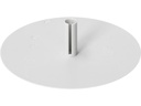 Max Hauri Deckenrosette Rund, Flach, Federbügel, Lichtgrau