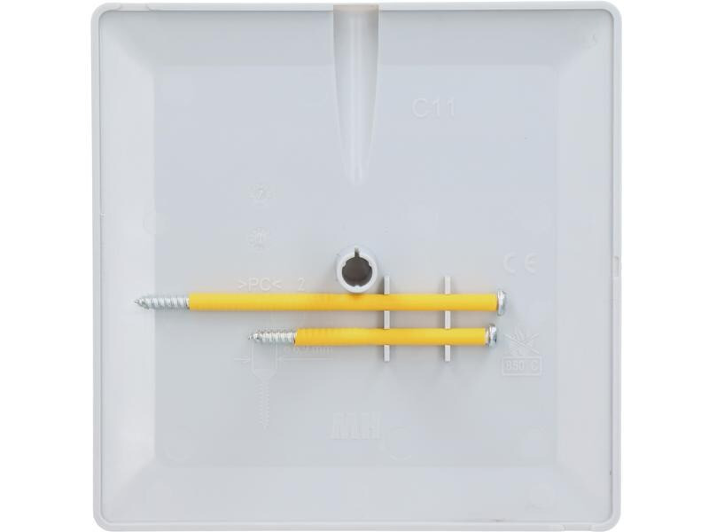 Max Hauri Steckdeckel im priamos Design, 130 x 130 mm, Kabelauslass