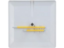 Max Hauri Steckdeckel im priamos Design, 130 x 130 mm, Kabelauslass