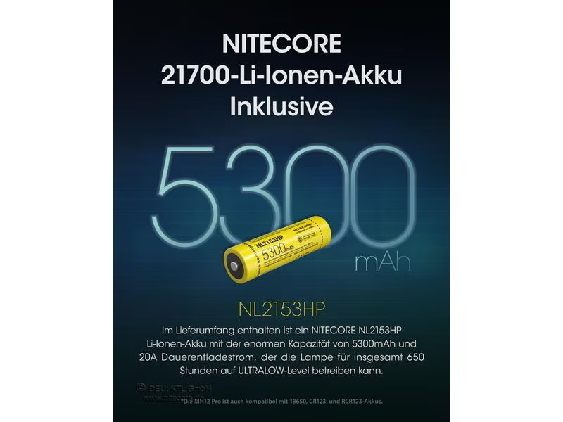 Nitecore Taschenlampe MH12 Pro 3300 lm