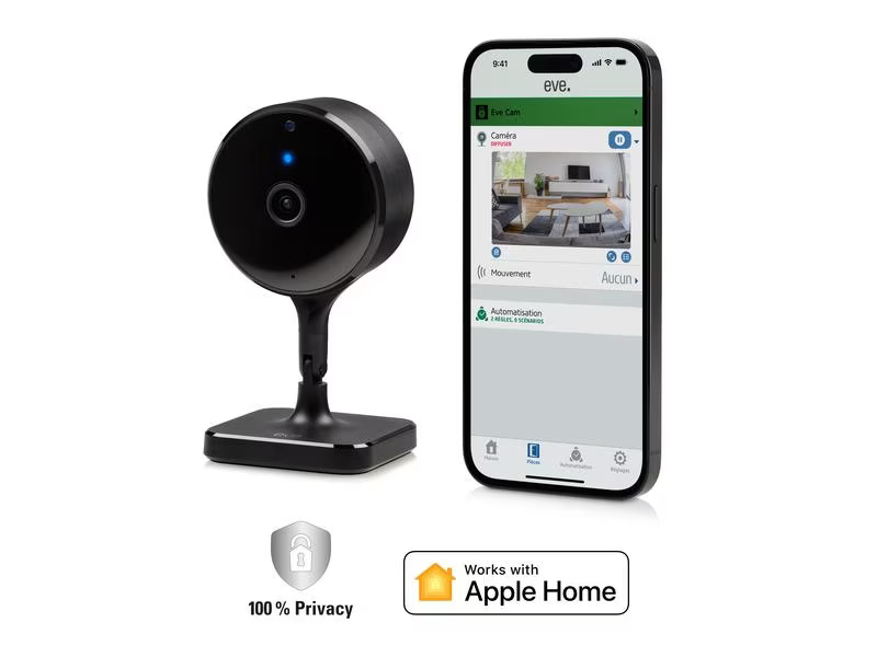 Eve Systems Netzwerkkamera Eve Cam 1080p / 24 fps, 150°, Nachtsicht