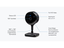 Eve Systems Netzwerkkamera Eve Cam 1080p / 24 fps, 150°, Nachtsicht