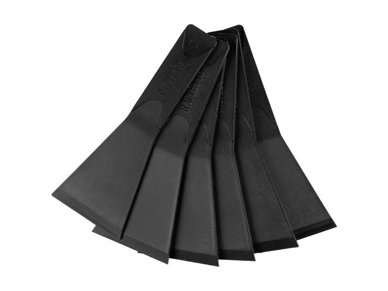 FURBER Raclette-Spachtel Schwarz 6 Stück