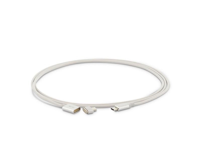 LMP USB-Kabel magnetisch Magnetic Safety USB-C 1.8 m Silber