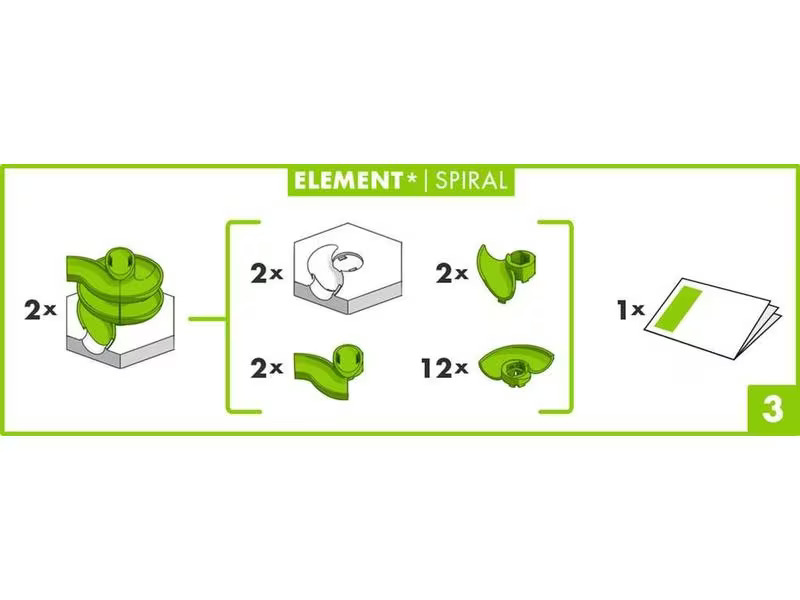 Ravensburger Kugelbahn Zubehör GraviTrax Element Spiral