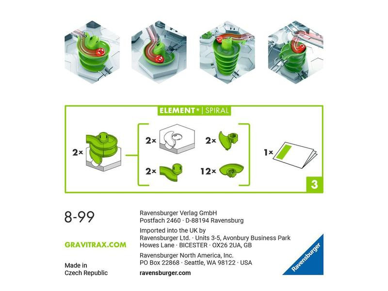Ravensburger Kugelbahn Zubehör GraviTrax Element Spiral
