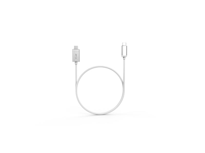 LMP USB-Kabel magnetisch Magnetic Safety USB-C 1.8 m Silber