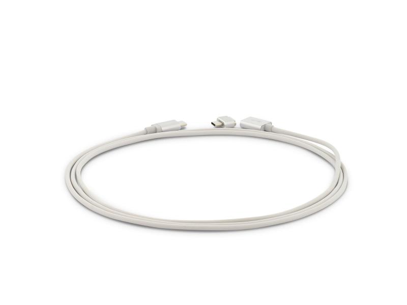 LMP USB-Kabel magnetisch Magnetic Safety USB-C 1.8 m Silber