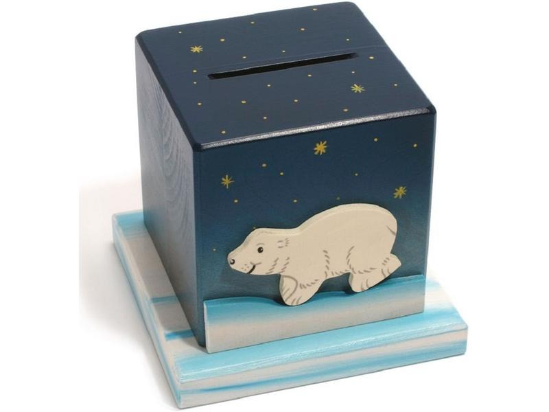 Weizenkorn Spardose Eisbär