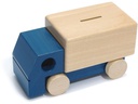 Weizenkorn Spardose Lastwagen, Blau