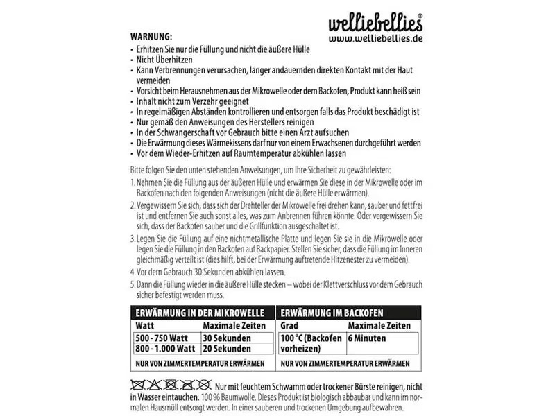 Welliebellies Wärme-Stofftier Affe gross 10 cm