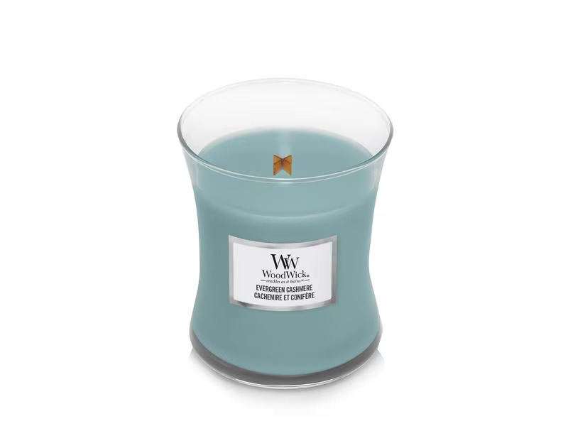 Woodwick Duftkerze Evergreen Cashmere Medium Jar