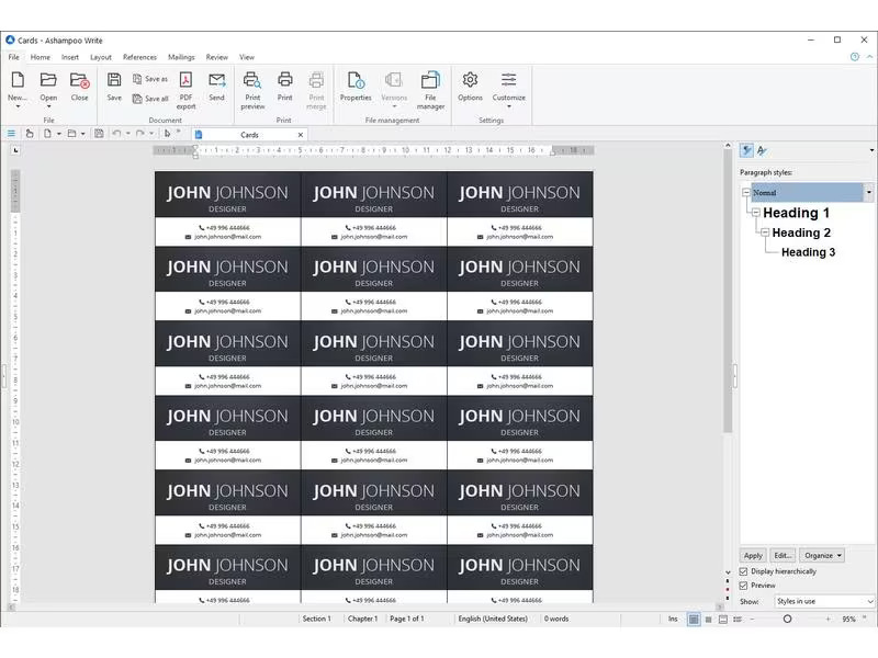 Ashampoo Office 8 ESD, Vollversion, 5 PC