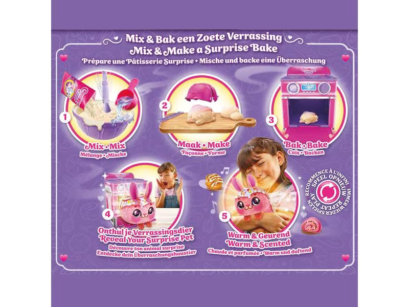 moose Funktionsplüsch Cookeez Makery Ofen aqua Zimt assortiert