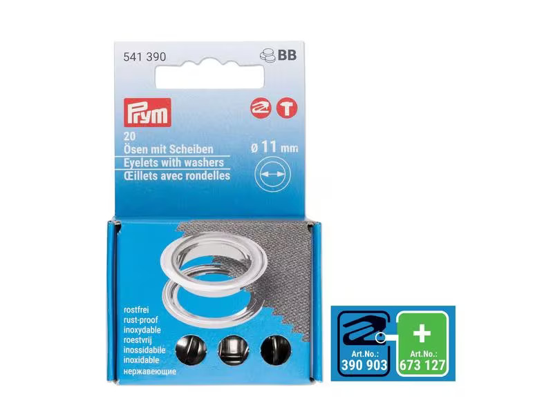Prym Ösen mit Scheiben 11 mm