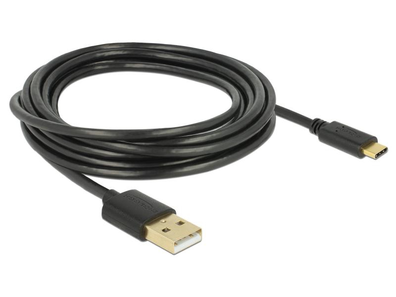 Delock USB 2.0-Kabel A - C 3m