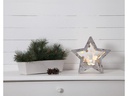Star Trading Tischdeko Fauna Stern 25 cm, Holz