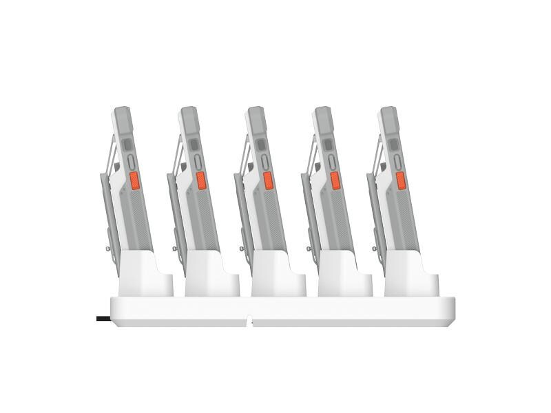 UAG Ladestation Workflow 5 Slot Case Charger Weiss