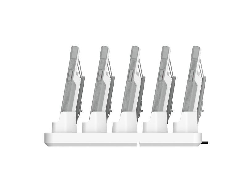 UAG Ladestation Workflow 5 Slot Case Charger Weiss