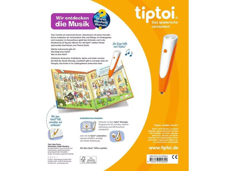 tiptoi Lernbuch WWW Wir entdecken die Musik