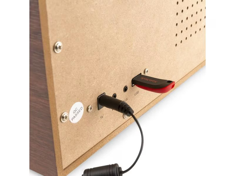 Audizio Plattenspieler mit Bluetooth Frisco Braun/Grau