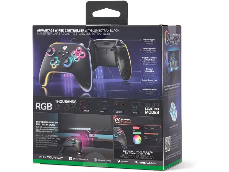 Power A Controller Advantage Lumectra Schwarz