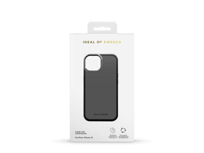 Ideal of Sweden Back Cover Clear Tinted Black iPhone 15 Pro