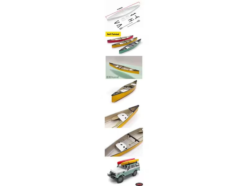 RC4WD 1/10 Ultra Scale Kanu-Set für TF2 FJ55