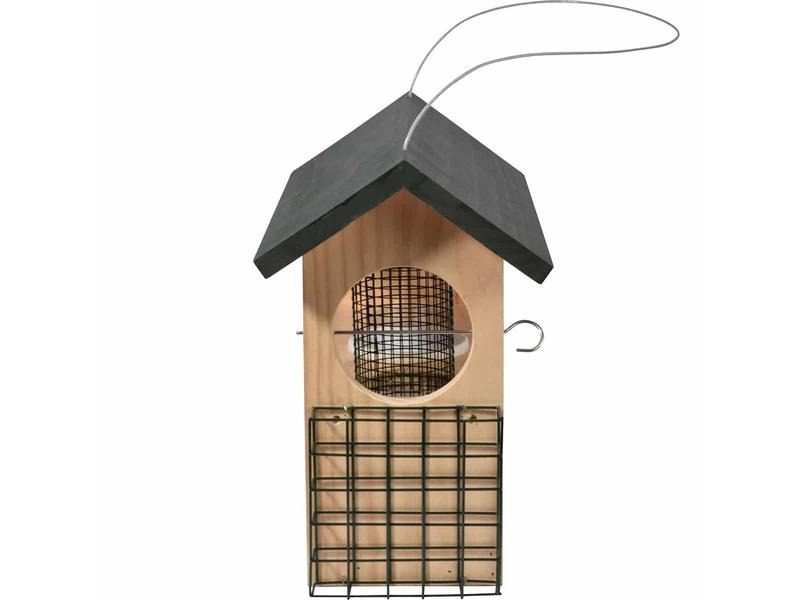 dobar Vogelfutterstation 7-in-1, 39 x 19 x 29 cm, Holz