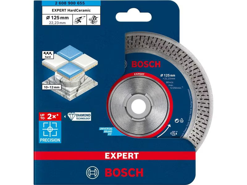 Bosch Professional Diamanttrennscheibe EXPERT HardCeramic, 125 mm