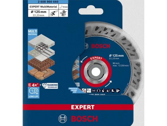 Bosch Professional Diamanttrennscheibe EXPERT MultiMaterial, 125 mm