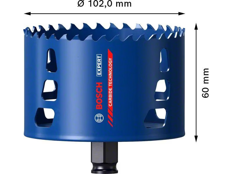 Bosch Professional Lochsäge EXPERT Tough Material, 102 x 60 mm
