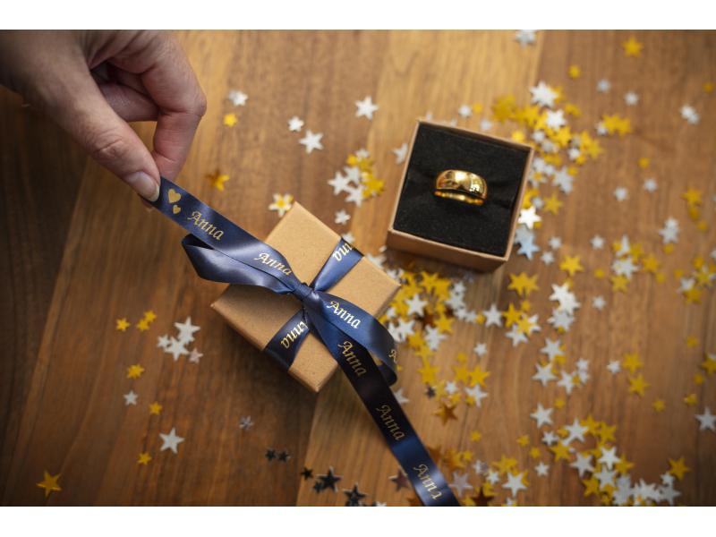 Brother Beschriftungsband TZe-RN34 Gold auf Blau
