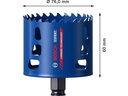 Bosch Professional Lochsäge EXPERT Tough Material, 76 x 60 mm