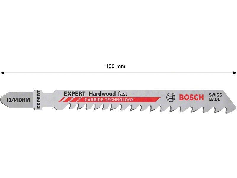 Bosch Professional Stichsägeblatt EXPERT Hardwood Fast T 144 DHM, 3 Stück