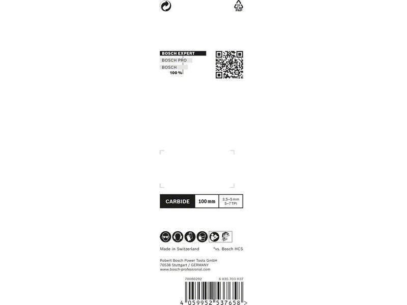 Bosch Professional Stichsägeblatt EXPERT Hardwood Fast T 144 DHM, 3 Stück